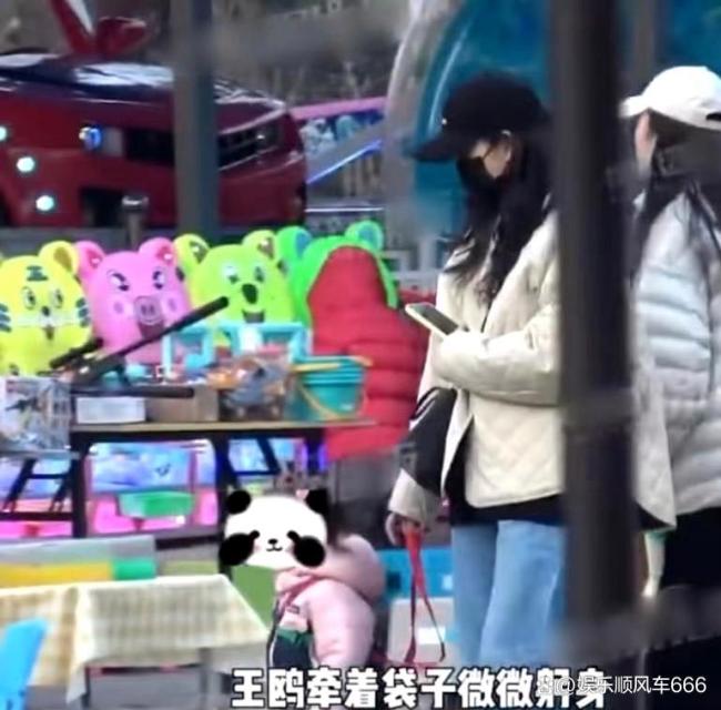 王鸥带犬子公园游玩被偶遇 温馨画面曝光